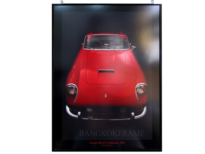 กรอบรูปอลูมิเนียมสีดำ-ภาพรถยนต์เฟอร์รารี่